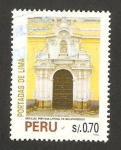 Stamps Peru -  puerta de san luis de la iglesia de san francisco