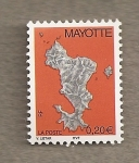 Stamps Africa - Mayotte -  Mapa isla