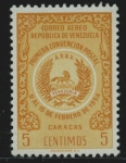 Stamps : America : Venezuela :  YVERT Nº A584/89 *