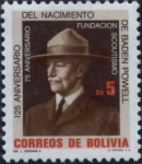 Stamps Bolivia -  75 Aniversario fundacion Scoutismo y 125 Aniversario del nacimiento de Baden Powell