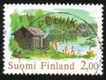 Sellos del Mundo : Europa : Finlandia : Casa en el lago