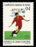 Stamps Equatorial Guinea -  Mundial de Fútbol   - Estados Unidos 1994 -Regate en corto
