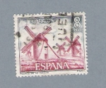 Stamps Spain -  Molinoa de la mancha (repetido)