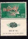 Sellos del Mundo : Asia : Israel : Pterois Radiata