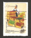 Stamps Uruguay -  oficios, verdulero