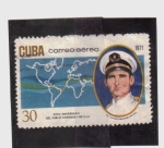 Stamps Cuba -  XXXV aniv. del vuelo Camaguey-Sevilla