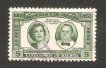 Stamps America - Panama -  50 anivº de la república, presidente remon cantera  y sra.