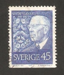 Stamps Sweden -  85 anivº del rey gustavo VI adolfo