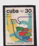 Sellos de America - Cuba -  XXV aniv. asalto cuartel Moncada