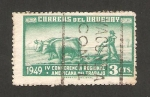 Stamps : America : Uruguay :  IV conferencia regional americana del trabajo, labrador