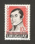 Sellos de America - Uruguay -  general fructuoso rivera