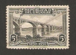 Stamps Uruguay -  centº de la independencia, puente sobre rio negro