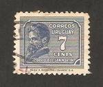Stamps America - Uruguay -  el poeta juan zorrilla de san martín