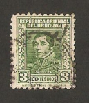 Sellos de America - Uruguay -  general fructuoso rivera