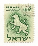 Sellos de Asia - Israel -  Signos del Zodíaco (León)