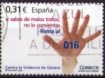 Stamps : Europe : Spain :  Contra la violencia de género