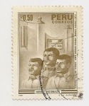 Stamps Peru -  Héroes Nacionales