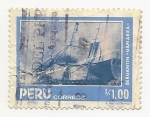 Stamps : America : Peru :  Bergantín 