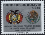Stamps Bolivia -  Visita del Presidente de Mexico