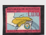 Sellos de America - Honduras -  25 años de servicio cartografico nacional
