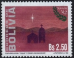 Stamps Bolivia -  Navidad - Pintura infantil y juvenil