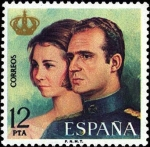 Stamps : Europe : Spain :  Don Juan Carlos I y Doña Sofía, Reyes de España
