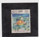 Stamps America - Honduras -  Viaje a la Luna