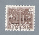Stamps Spain -  Plan sur de Valencia (repetido)