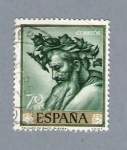 Stamps Spain -  Triunfo de Baco (repetido)