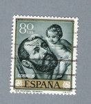 Stamps Spain -  Sant Cristobal (reptido)