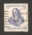 Sellos de Europa - Italia -  III centº del nacimiento de giambattista vico, filósofo