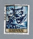 Sellos de Europa - Espaa -  Lucha de Jacob y el ángel Iserti (repetido)