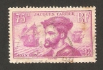 Stamps France -  IV centº de la llegada de jacques cartier