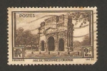 Stamps France -  arco del triunfo de orange