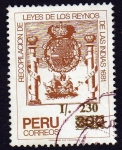 Stamps : America : Peru :  Recopilacion de eyes de los reinos