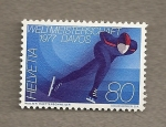 Stamps Switzerland -  Campeonatto Mundial Patinaje hielo Davos