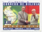 Stamps America - Bolivia -  Gasoducto Bolivia - Brasil 1974-1999