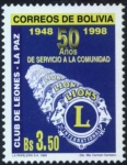 Stamps Bolivia -  Club de Leones 50 años de servicio en la comunidad 1948-1998
