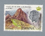 Stamps Spain -  Viaje de SS.MM. Los Reyes a Peru (repetido)