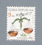 Stamps : Europe : Czech_Republic :  Libra