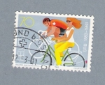 Stamps Switzerland -  Bicicletas