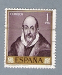 Stamps Spain -  Autoretrato Greco (repetido)