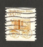 Stamps United States -  diligencia 1880