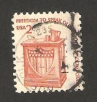Stamps United States -  libertad de hablar