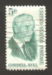 Stamps United States -  cordell hull, político y premio nobel de la paz 