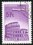 Stamps Hungary -  Coliseo de Roma