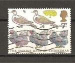 Stamps United Kingdom -  Los doce dias de Navidad.