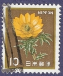 Stamps Japan -  JAPÓN Flor amarilla 10 (bis)