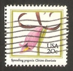 Stamps United States -  flora, orquídea cleistes divaricata