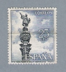 Stamps Spain -  Monumento a Colon. Barcelona (repetido)